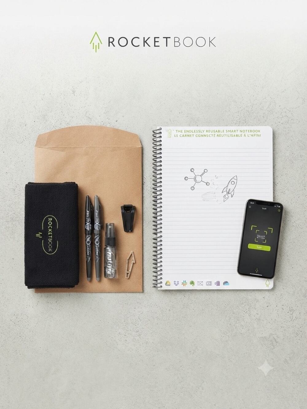 Rocketbook Core Smart Notebook & Accessory Kit - New